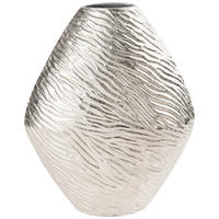 VAZA   24/30/10 cm   metal  - srebrna, Dizajnerski, metal (24/30/10cm) - Ambia Home