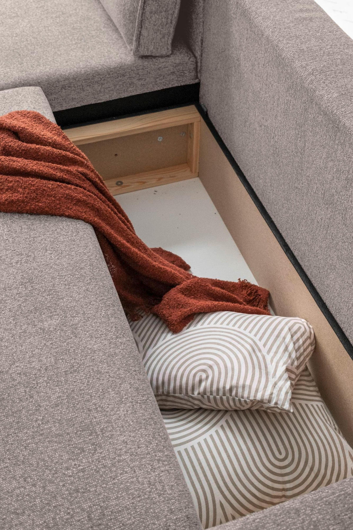 ECKSOFA in Grau, Weiss  - Weiss/Schwarz, Design, Kunststoff/Textil (194/246cm) - MID.YOU