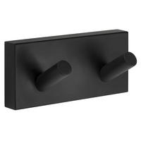 HÁČEK NA RUČNÍKY, černá - černá, Basics, kov (9/3,9/4,5cm)