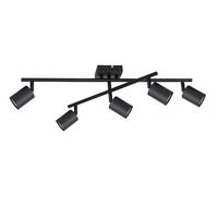 DECKENLEUCHTE    70,5/36/20 cm  - Schwarz, Trend, Metall (70,5/36/20cm) - Novel