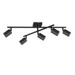 DECKENLEUCHTE    70,5/36/20 cm  - Schwarz, Trend, Metall (70,5/36/20cm) - Novel