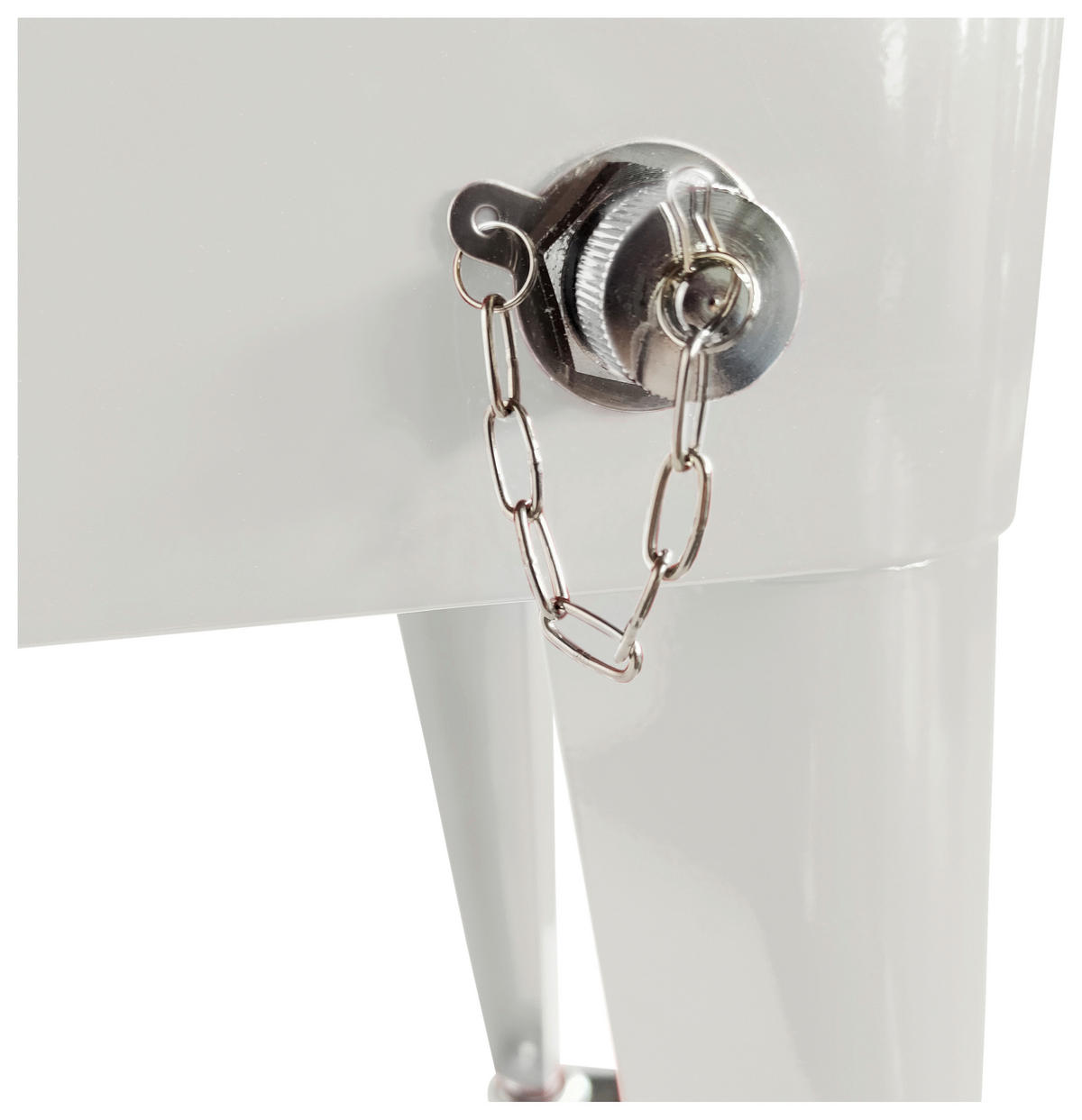 KÜHLBOX Weiß 76 L  - Weiß, KONVENTIONELL, Kunststoff/Metall (43/89/92cm) - Ambia Garden