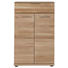 SCHUHSCHRANK - Edelstahlfarben/Eichefarben, Natur, Holzwerkstoff/Metall (65/100/40cm)