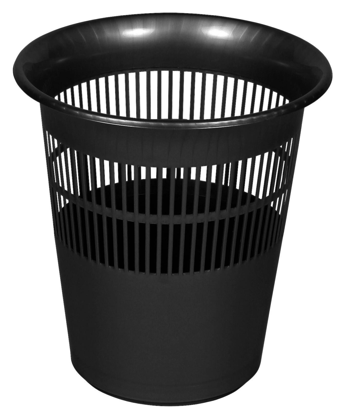 KOŠ NA PAPÍR  11,5 l - černá, Basics, plast (29/31cm)