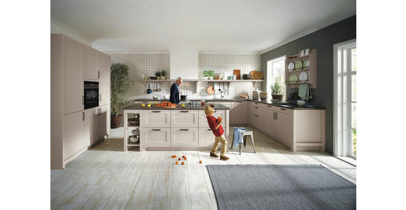 EINBAUKÜCHE   - Greige, LIFESTYLE, Holzwerkstoff - Novel