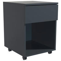 ROLLCONTAINER 39/55/45 cm  - Anthrazit, MODERN, Holzwerkstoff/Kunststoff (39/55/45cm) - MID.YOU