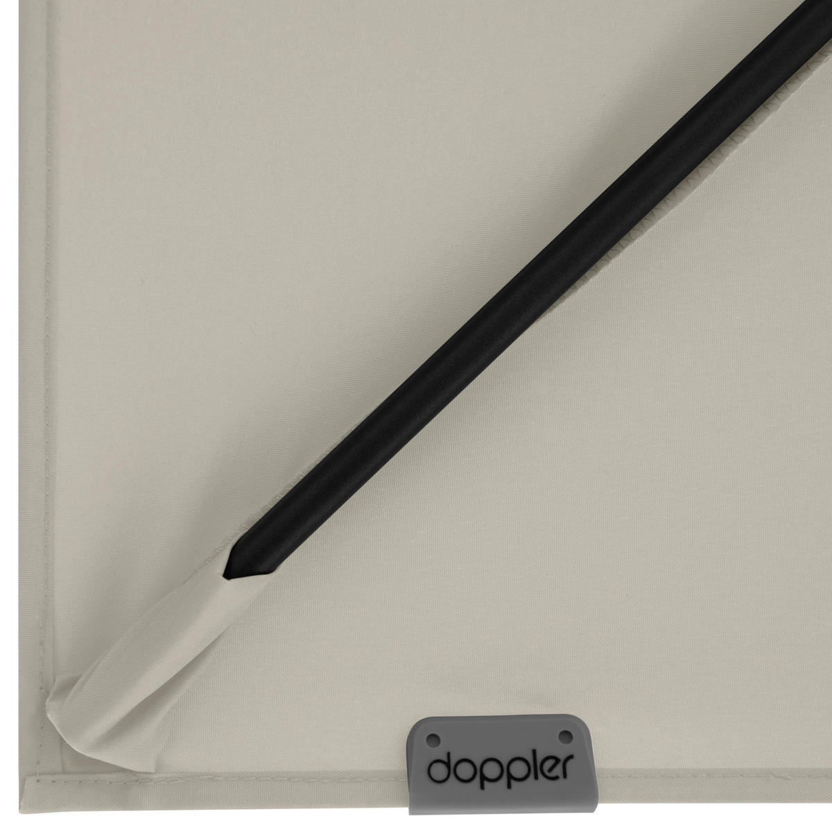 AMPELSCHIRM 210x210 cm  - Anthrazit/Naturfarben, Basics, Textil/Metall (210/210cm) - Doppler