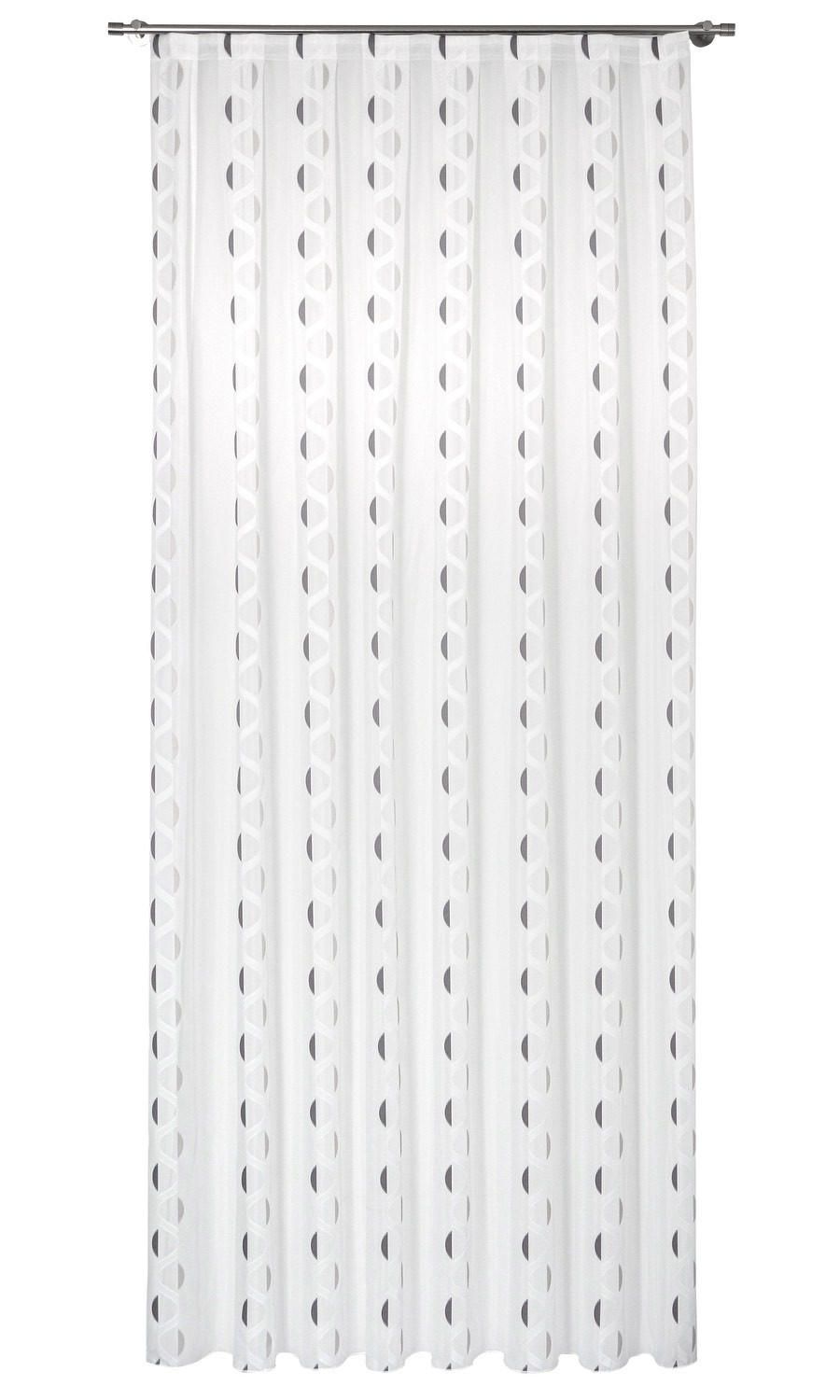 PERDEA  - crem/gri, Konventionell, textil (290cm) - Ambiente
