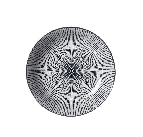 DUBOKI TANJIR  20,5 cm        - bela/crna, Trendi, keramika (20,5cm) - Ritzenhoff Breker