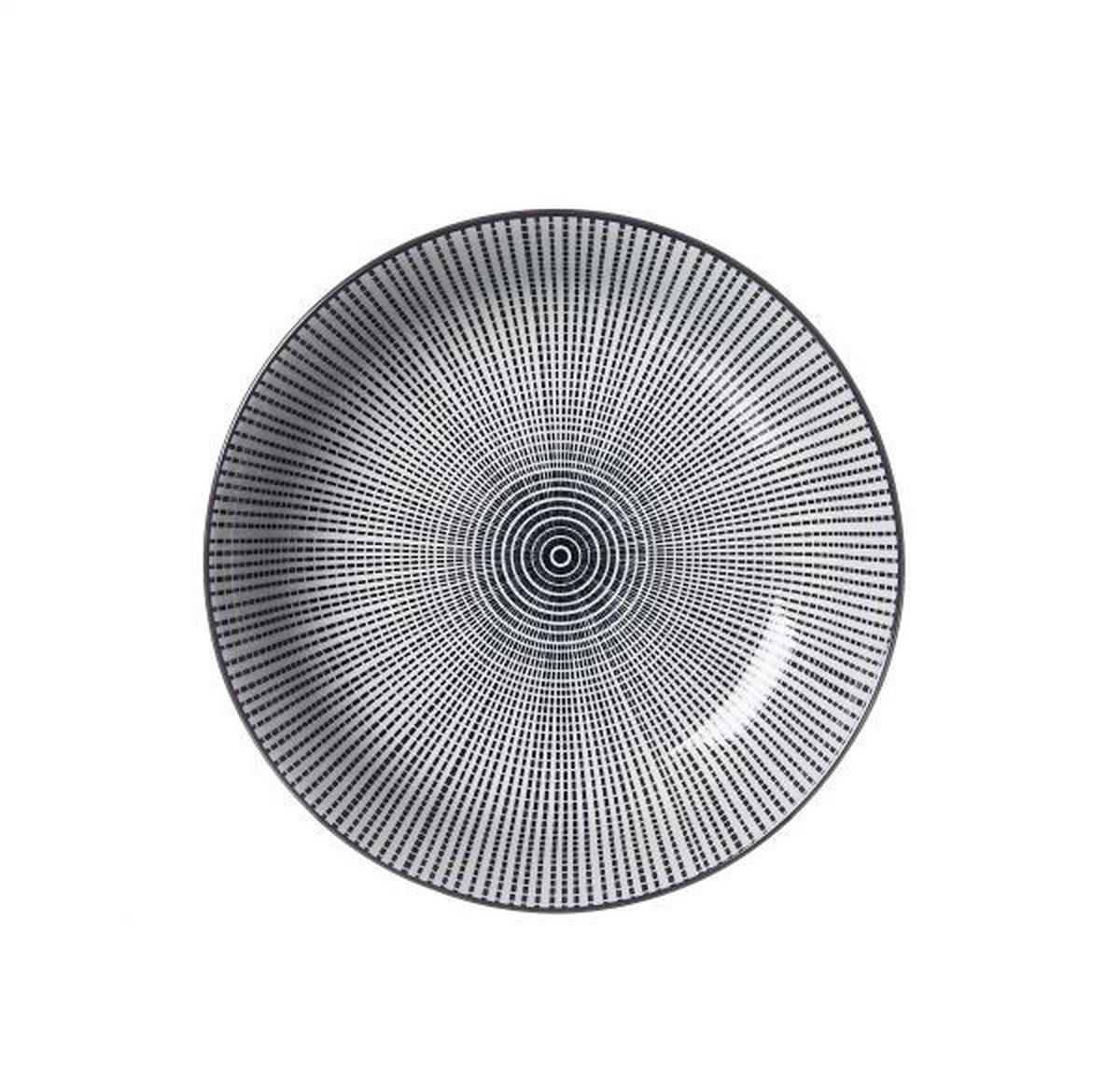 HLBOKÝ TANIER Takeo 20,5 cm   - čierna/biela, Trend, keramika (20,5cm) - Ritzenhoff Breker