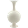 VASE 77 cm  - Weiß Hochglanz, Trend, Metall (39/77cm) - Ambia Home