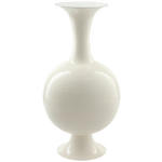 VASE 77 cm  - Weiß Hochglanz, Trend, Metall (39/77cm) - Ambia Home