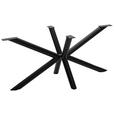 TISCHGESTELL in Metall 160/75/72 cm   - Schwarz, Design, Metall (160/75/72cm) - Landscape