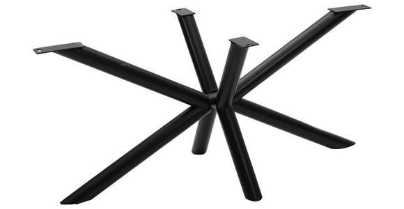 TISCHGESTELL in Metall 160/75/72 cm   - Schwarz, Design, Metall (160/75/72cm) - Landscape