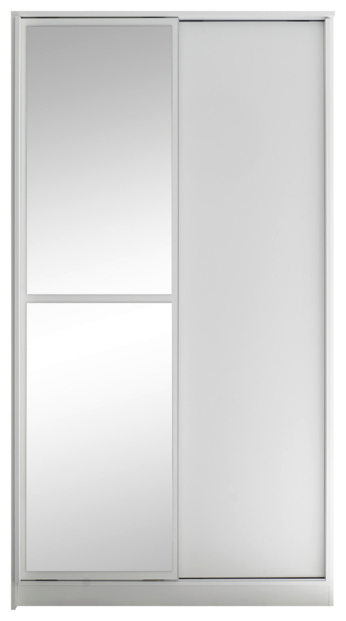 SCHIEBETÜRENSCHRANK 120/220/45 cm 2-türig Weiß  - Weiß, Basics (120/220/45cm) - MID.YOU