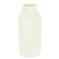 VASE  - Weiß, Basics, Keramik (9/21/9cm)