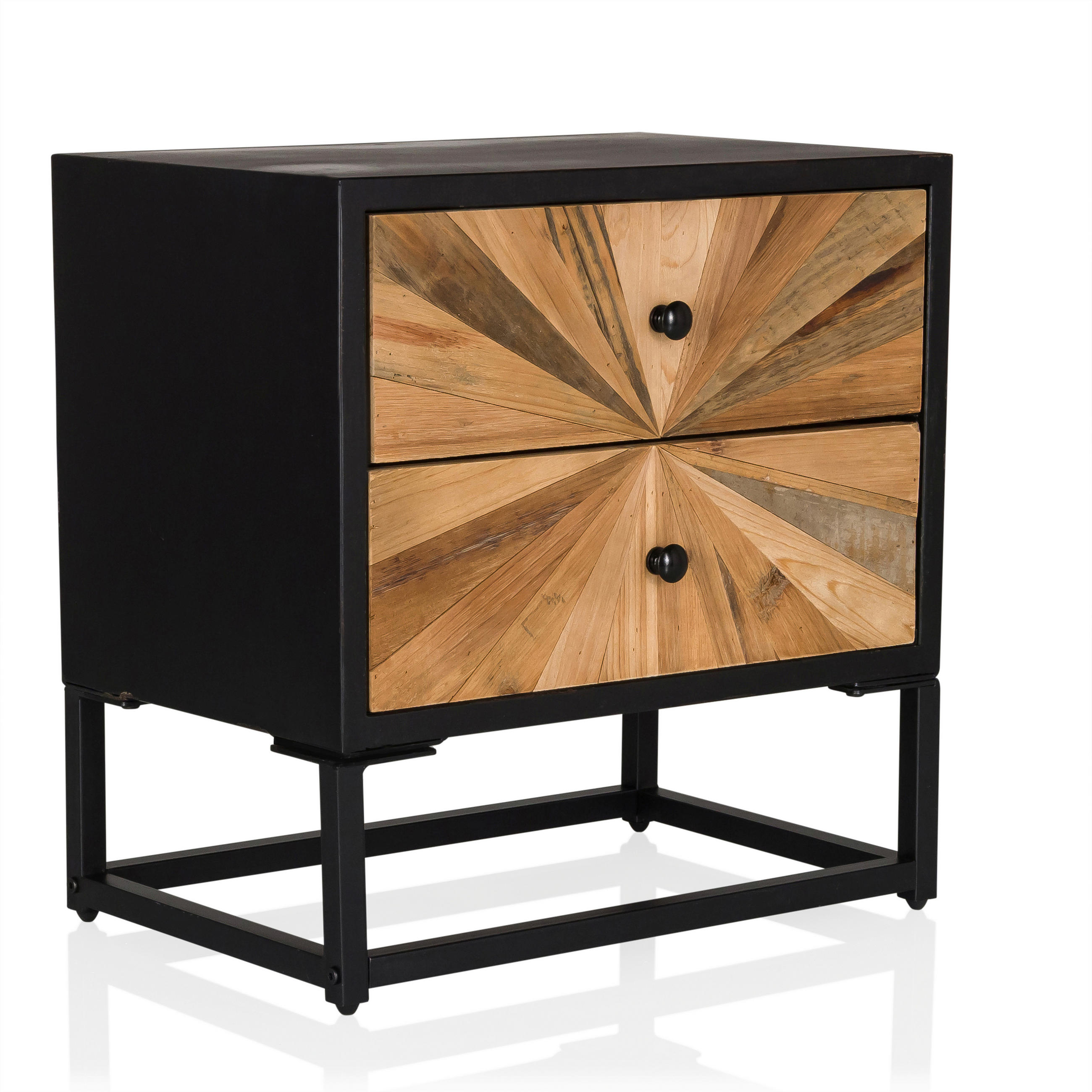 SIDEBOARD 49/50,5/32 cm  - Dunkelbraun/Tannenholzfarben, MODERN, Holz/Metall (49/50,5/32cm) - MID.YOU