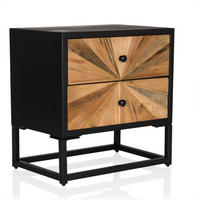SIDEBOARD 49/50,5/32 cm  - Dunkelbraun/Tannenholzfarben, MODERN, Holz/Metall (49/50,5/32cm) - MID.YOU
