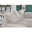 ECKSOFA in Chenille Greige  - Greige/Schwarz, KONVENTIONELL, Textil/Metall (281/200cm) - Carryhome