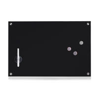 MEMOBOARD 60/40/1,6 cm  - Silberfarben/Schwarz, Basics, Glas/Metall (60/40/1,6cm) - Zeller Present