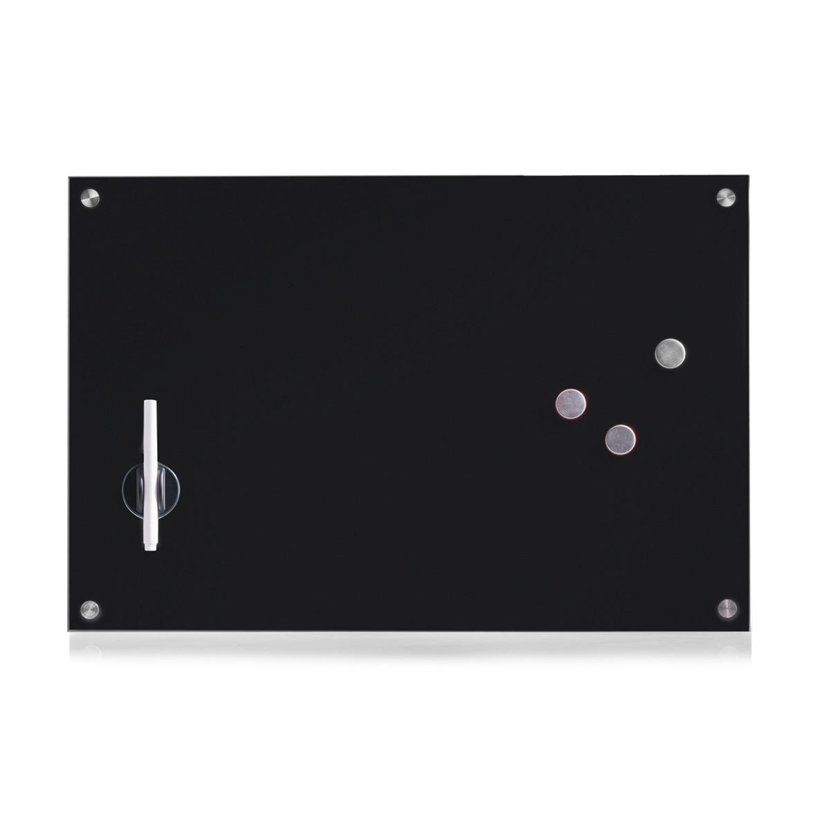 Memoboard Schwarz B: 60 cm
