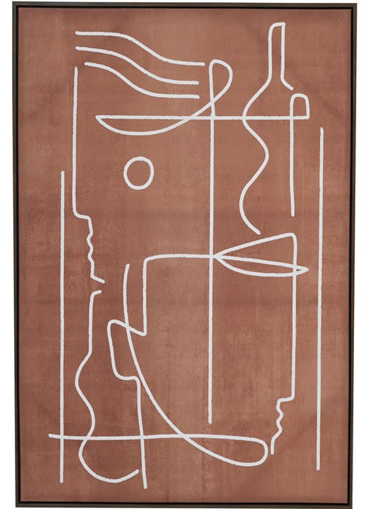 TAVLA 80/120 cm  - multicolor, Design, metall/textil (80/120cm) - Best Price