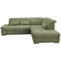 Freisteller von Livetastic ECKSOFA Grün Chenille.