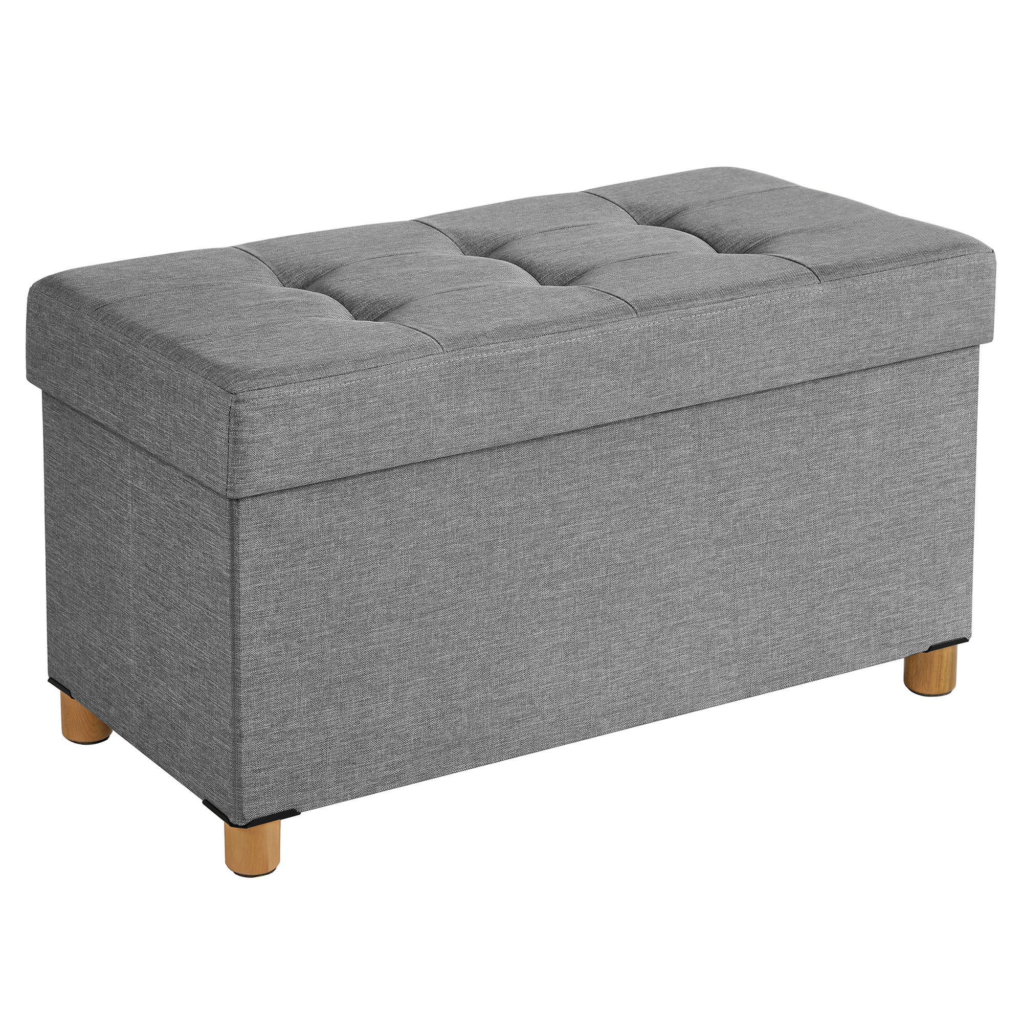SITZBOX  - Naturfarben/Grau, Basics, Holz/Textil (76/40/38cm)