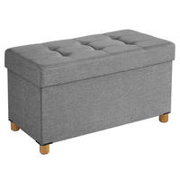SITZBOX  - Naturfarben/Grau, Basics, Holz/Textil (76/40/38cm)