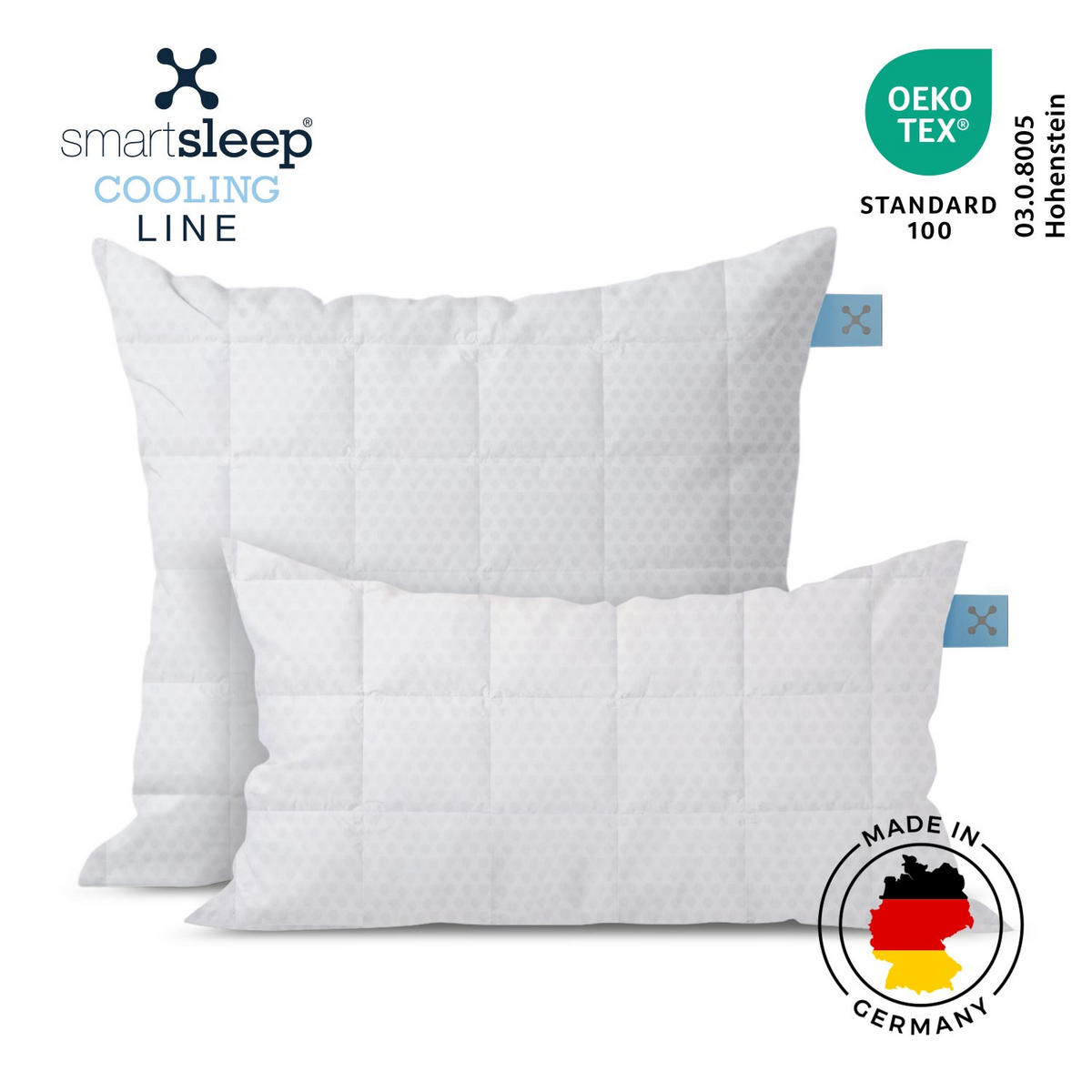 KOPFKISSENBEZUG COOLING 80/80 cm  - Weiß, Basics, Textil (80/80cm) - Smartsleep