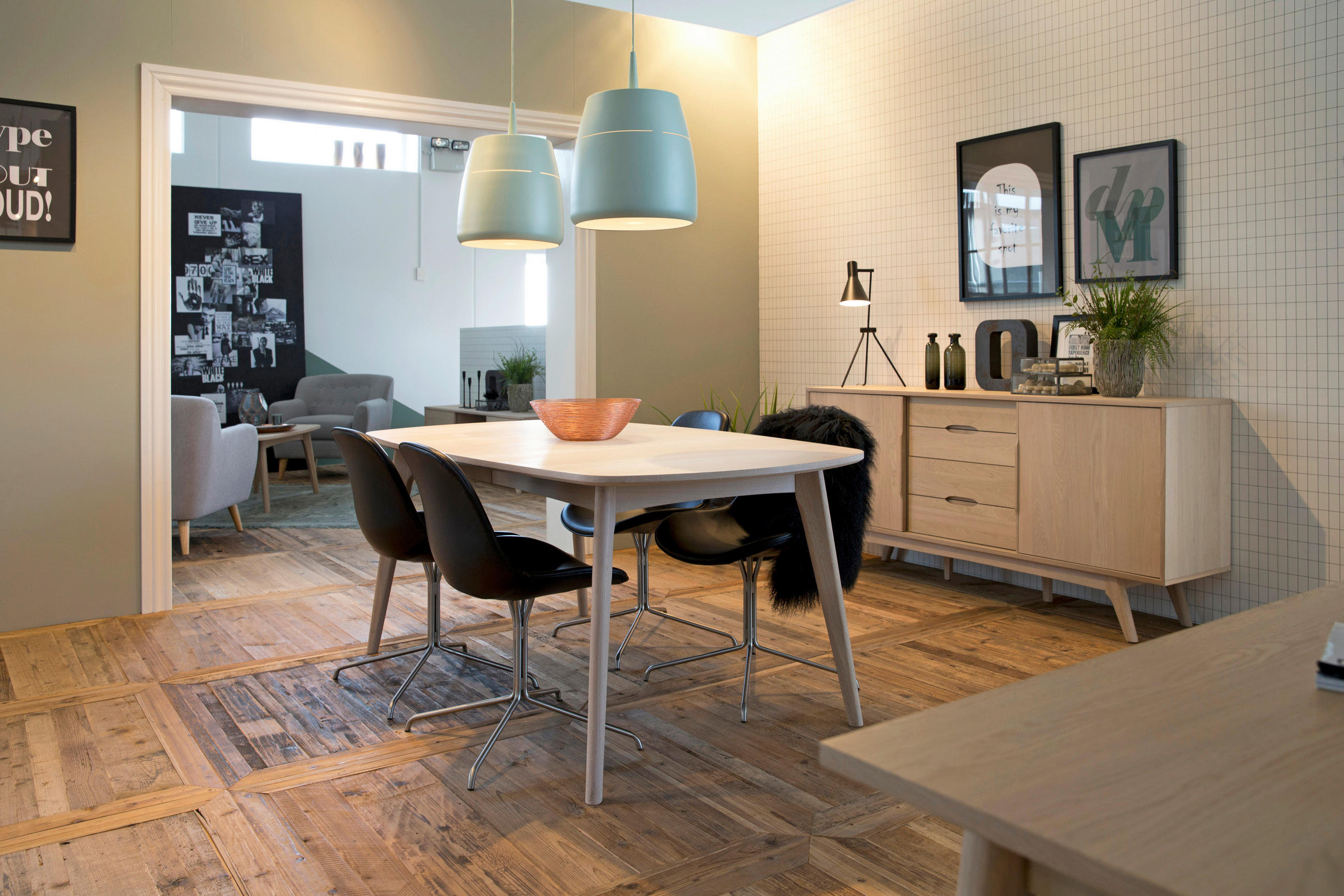 SIDEBOARD  in 180/84/44 cm  - Eiche Bianco, Design, Holz/Holzwerkstoff (180/84/44cm)