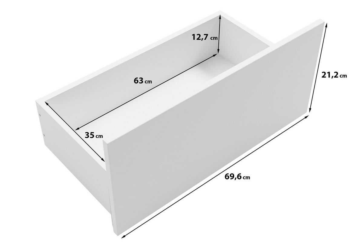 ŠIROKA KOMODA, antracit, barve kostanja  - črna/antracit, Trend, umetna masa/leseni material (150/77,8/39,5cm) - P & B