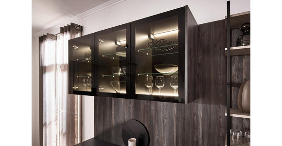 EINBAUKÜCHE   - Eichefarben/Grau, Design, Holzwerkstoff - Xora