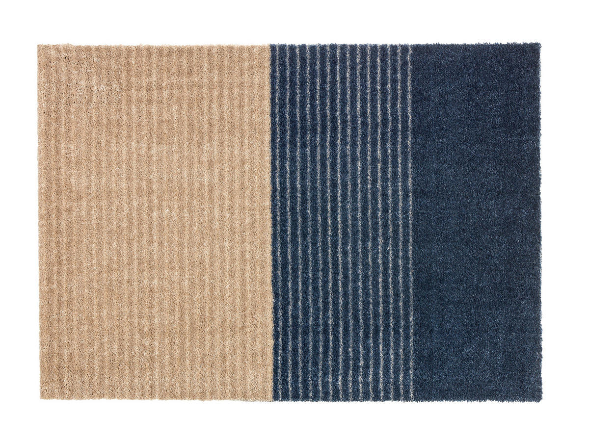 FUßMATTE 67/100 cm Manhattan  - Blau/Beige, Design, Textil (67/100cm) - Schöner Wohnen