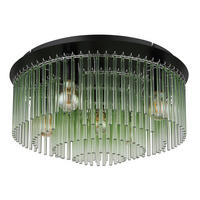 DECKENLEUCHTE  50/25 cm    - Klar/Chromfarben, LIFESTYLE, Glas/Metall (50/25cm) - Globo