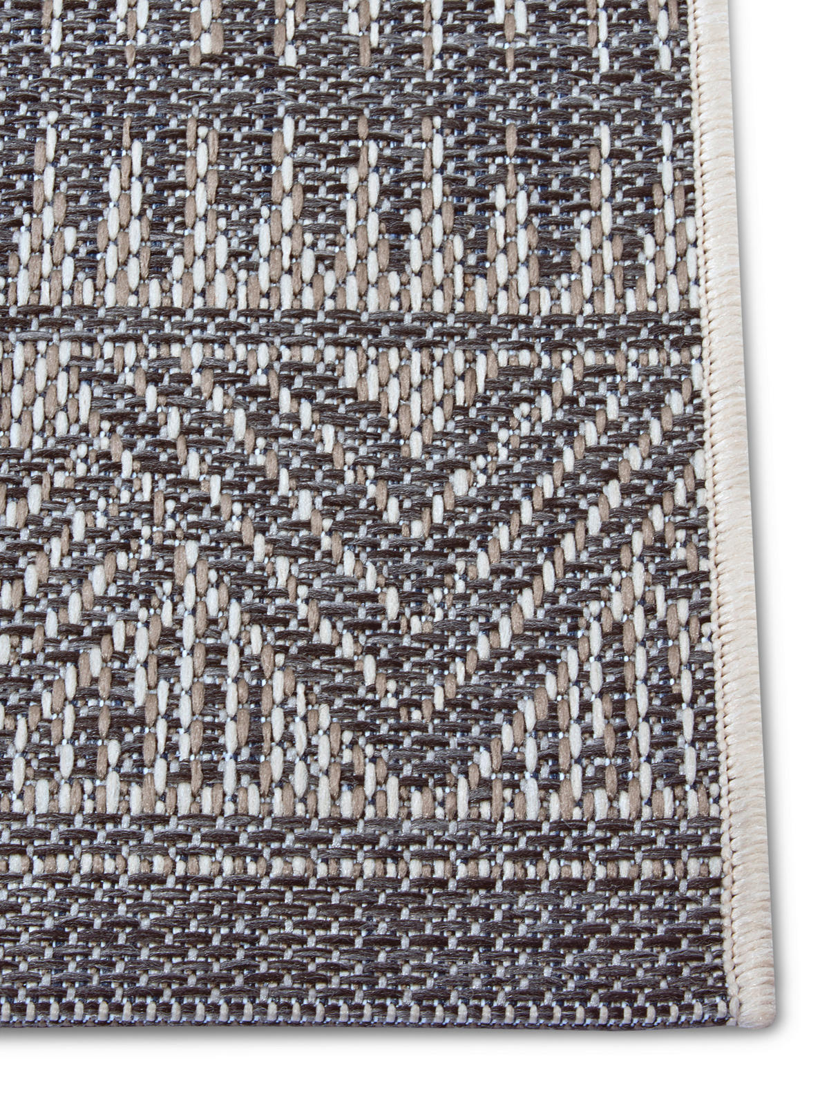OUTDOORTEPPICH 63/120 cm Clyde Grau, Beige  - Beige/Grau, Design, Kunststoff (63/120cm)