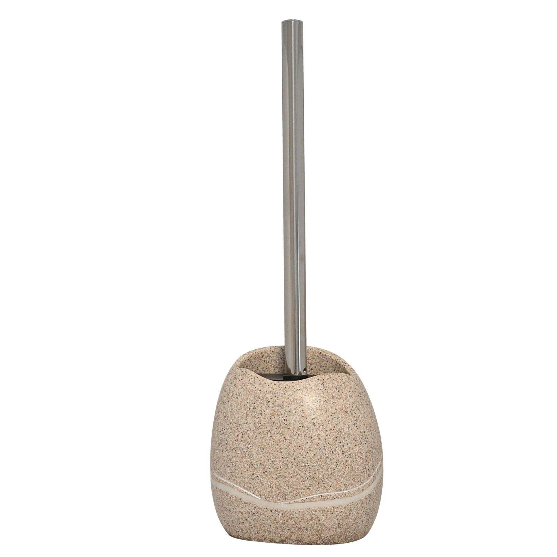 WC-BÜRSTE in Metall  Kunststoff   - Chromfarben, Basics, Kunststoff/Metall (13/37/11,5cm) - Sadena