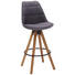 BARHOCKER in Eichefarben, Dunkelgrau - Eichefarben/Dunkelgrau, Design, Holz/Textil (49/113,5/56cm) - Carryhome BARHOCKER in Eichefarben, Dunkelgrau - Eichefarben/Dunkelgrau, Design, Holz/Textil (49/113,5/56cm) - Carryhome