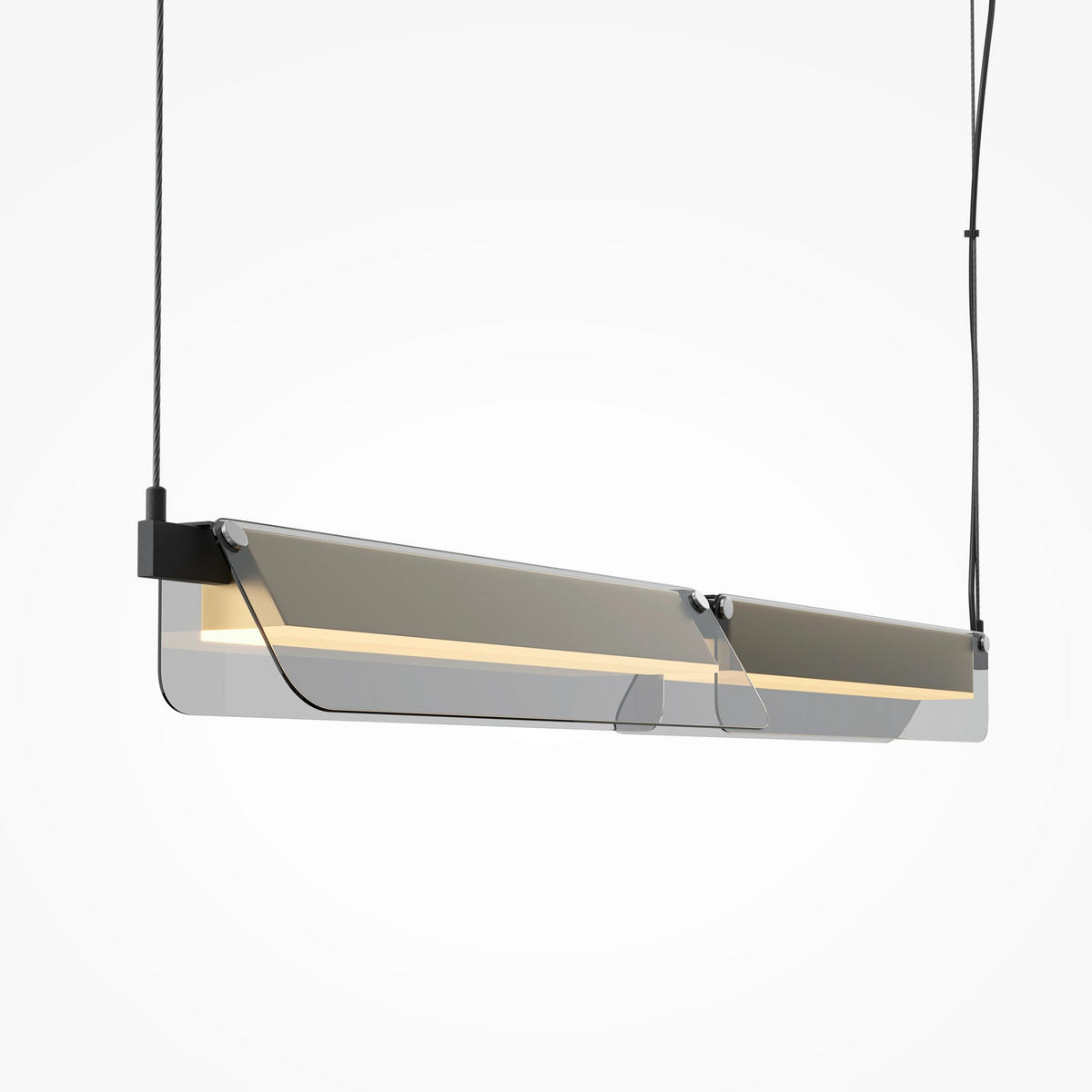 PENDELLEUCHTE Flat 93/312/12 cm  - Schwarz, Design, Metall (93/312/12cm) - MAYTONI