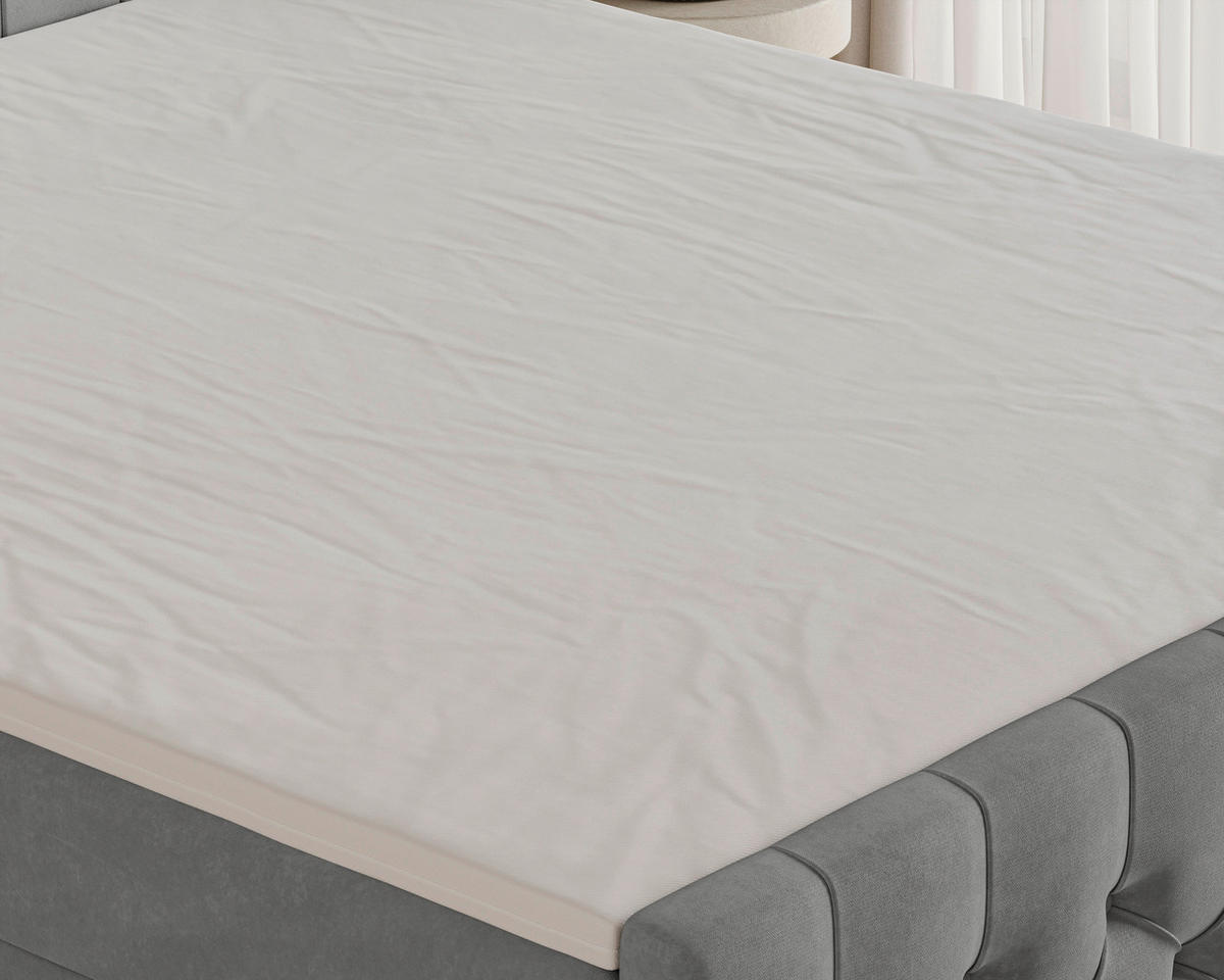 BOXBETT 180/200 cm  in Graphitfarben  - Schwarz/Graphitfarben, MODERN, Kunststoff/Textil (180/200cm) - Chameo