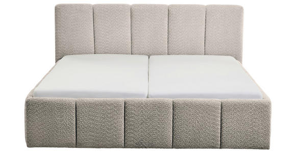 POLSTERBETT 180/200 cm in Grau - Schwarz/Grau, Design, Holz/Textil (180/200cm) - Xora