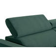 ECKSOFA Waldgrün Feincord  - Waldgrün/Schwarz, Design, Textil/Metall (205/280cm) - Xora