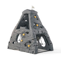 KLETTERFELS SKYWARD SUMMIT Step2  - Grau, KONVENTIONELL, Kunststoff (203,2/203,2/132,1cm) - Ambia Garden
