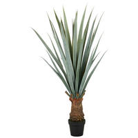 KUNSTPFLANZE Agave  - Grau/Grün, Basics, Kunststoff (25/150/25cm)