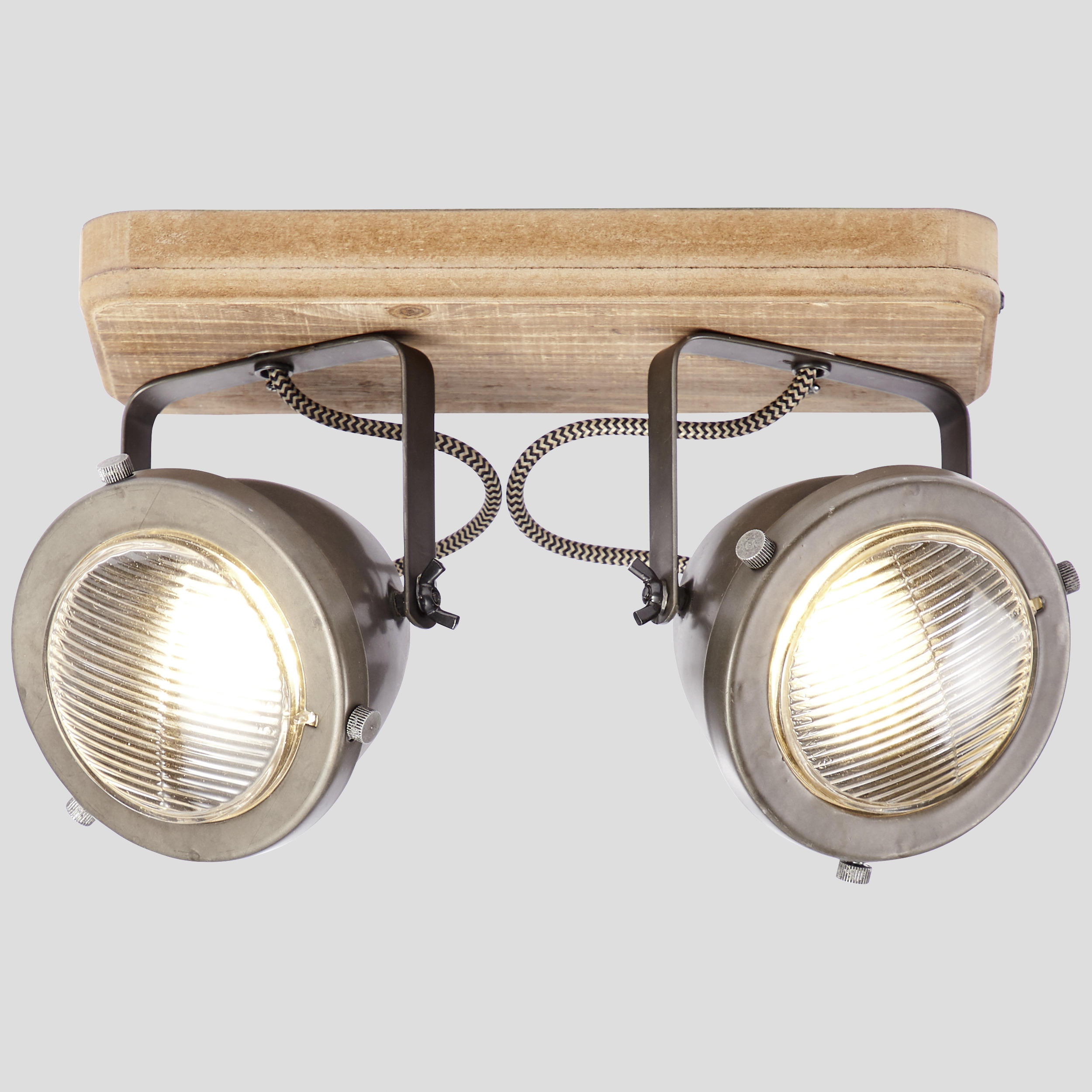 STRAHLER - Braun, Design, Holz/Metall (27/11,5/18cm)