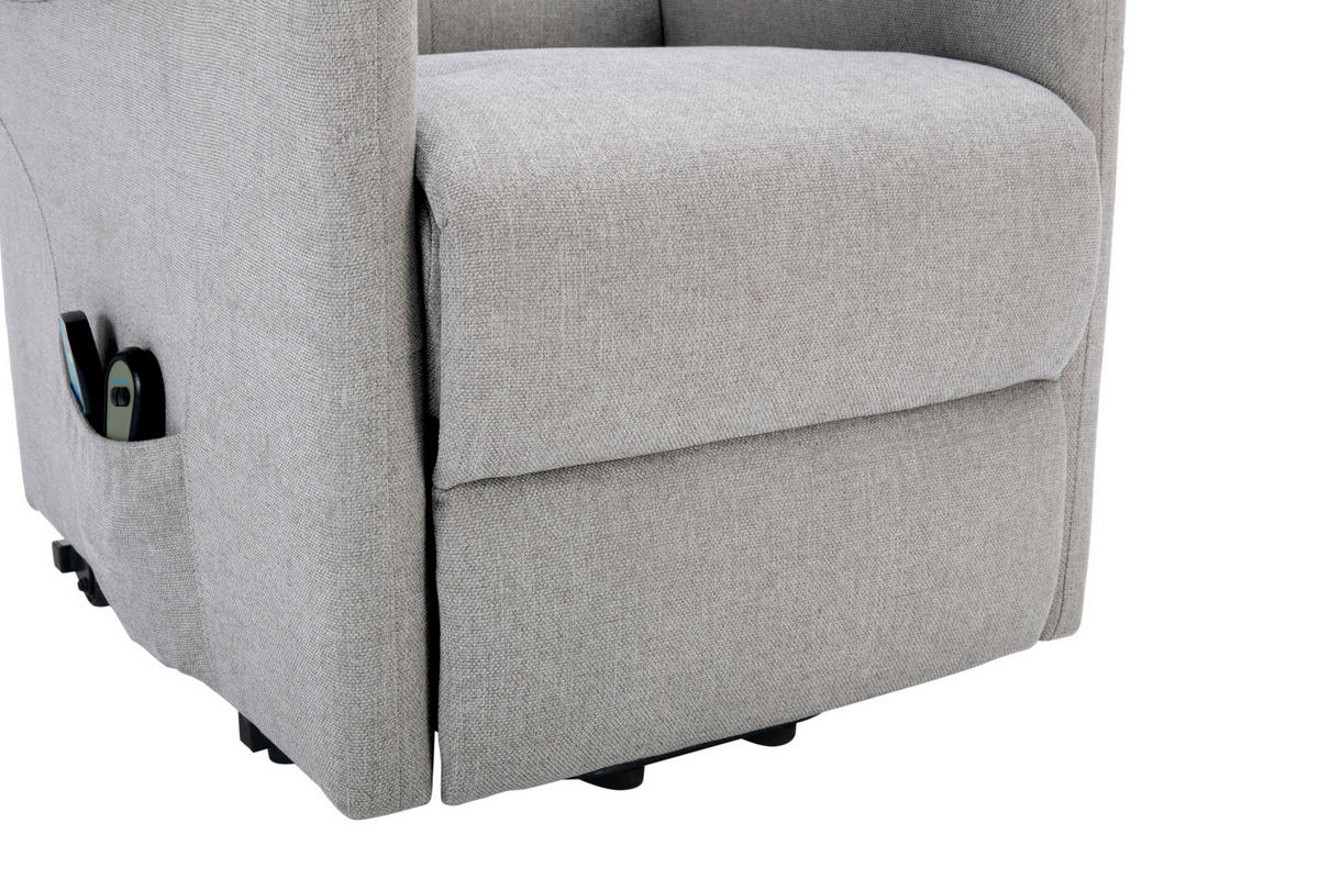 MASSAGESESSEL in Mikrofaser Greige  - Greige/Schwarz, KONVENTIONELL, Kunststoff/Textil (72/102/86cm) - MID.YOU