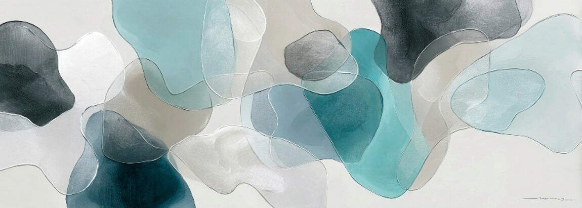 METALLBILD Abstraktes  - Multicolor, Basics, Metall (140/50/2cm) - Euroart