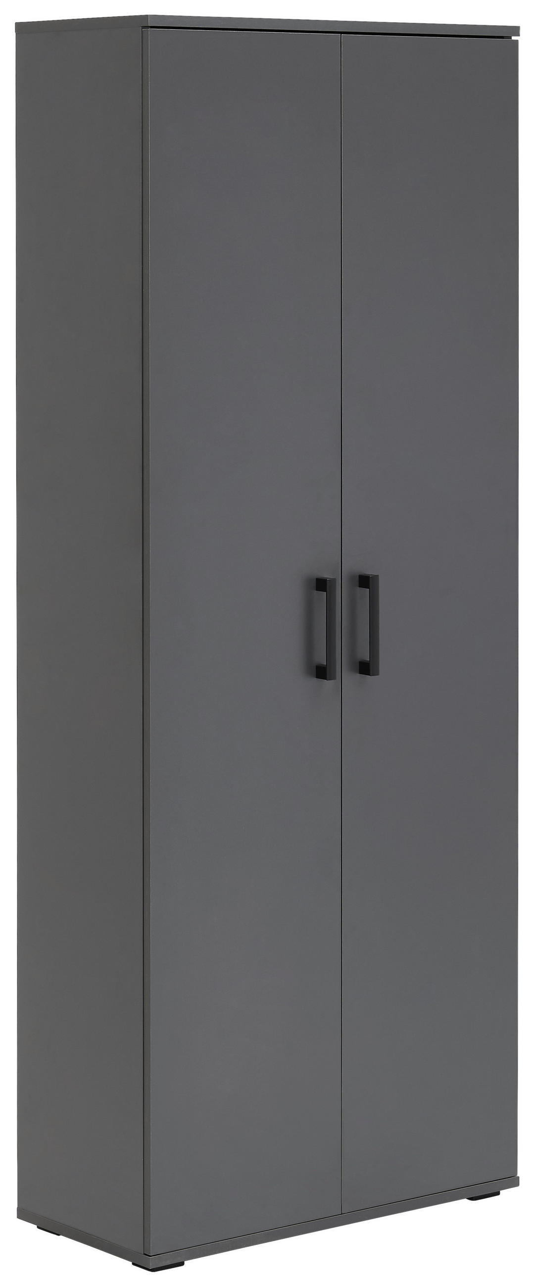 MEHRZWECKSCHRANK 70/178,9/33,4 cm  in Anthrazit  - Anthrazit/Schwarz, KONVENTIONELL, Holzwerkstoff/Kunststoff (70/178,9/33,4cm) - Xora