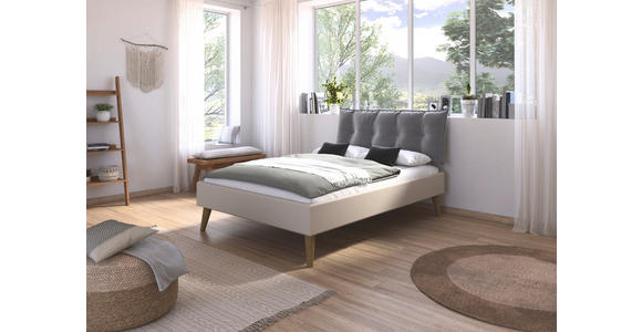 BETT 140/200 cm  in Champagner  - Wildeiche/Champagner, Design, Holz/Holzwerkstoff (140/200cm) - Carryhome