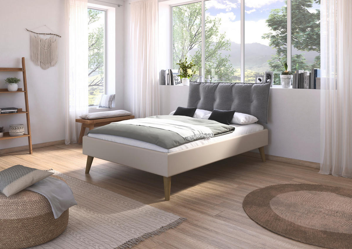 BETT 140/200 cm  Champagner   - Wildeiche/Champagner, Design, Holz/Holzwerkstoff (140/200cm) - Carryhome